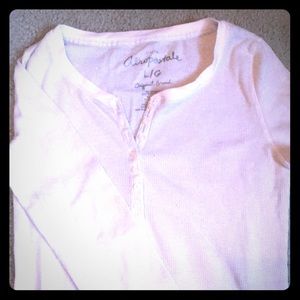 Aeropostale L silver/white long sleeve